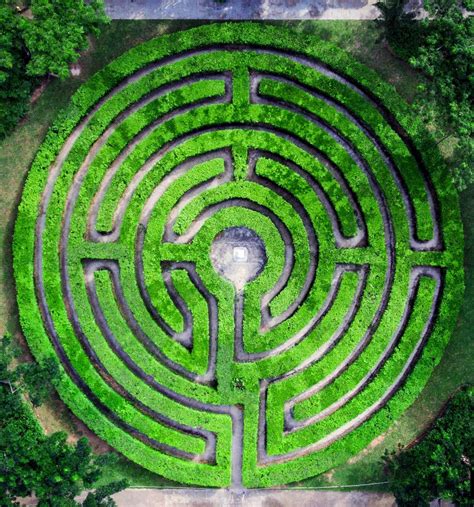 Amazing maze garden at The Labyrinth in Toledo City .